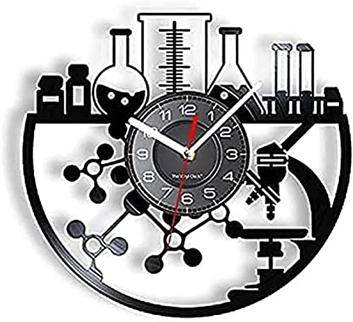 Wall Clock Chemical Equipment Vinyl Wall Clock Laboratory Experiment Bioexperiment Supplies Vivid Modern Wall Clock Science Lovers