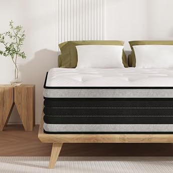 Mattress 180 x 200 cm Spring Mattress H3 Height 34 cm 7-Zone Orthopaedic Pocket Spring Mattress with Comfort Memory Foam Layer Oeko-Tex Certified 101 Nights Trial Sleep