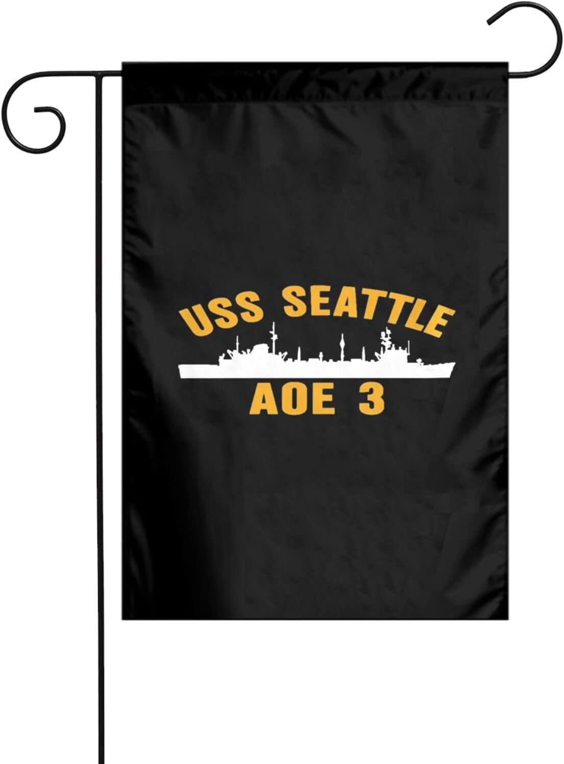 Uss Seattle Aoe-3 Flag Outdoor Decoration Garden Flag 12x18 Home Courtyard Banner Sign Flag