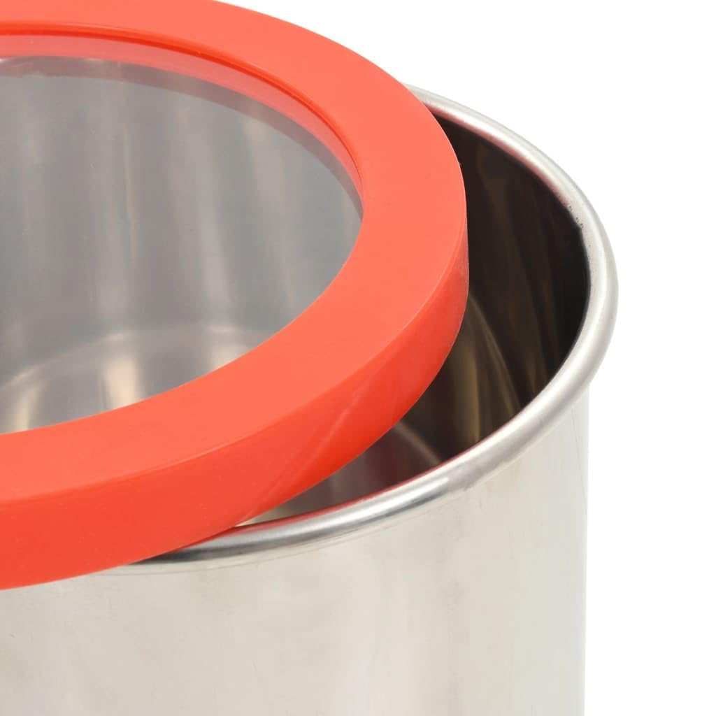 vidaXL Vakuumkammer mit Deckel Entgasungskammer Harzfalle Vacuum Chamber Vakuumpumpe Unterdruckpumpe Vakuum Pumpe Edelstahl 18,9L 29,5x30cm 1/4 Zoll