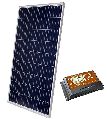Lightcatcher-Solar 100 Watt Solar Panel Kit, Polycrystalline Solar Panel And Pwm Charge Controller #TOP8