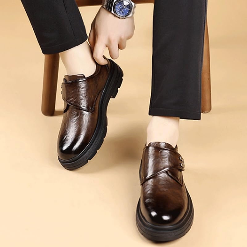 Mens Classic Formal Oxford Lace Up Wedding Pointed Toe Dress Shoes Office Working Premium Leather Derby for Men2