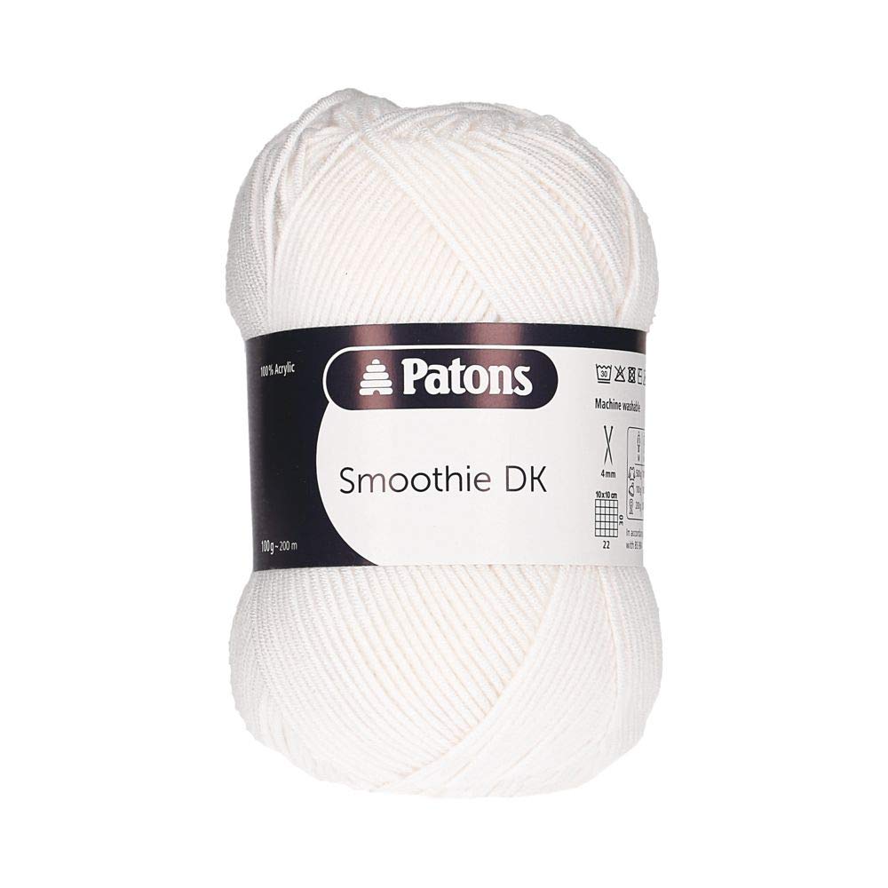 Patons Smoothie DK, White (1020), 100g