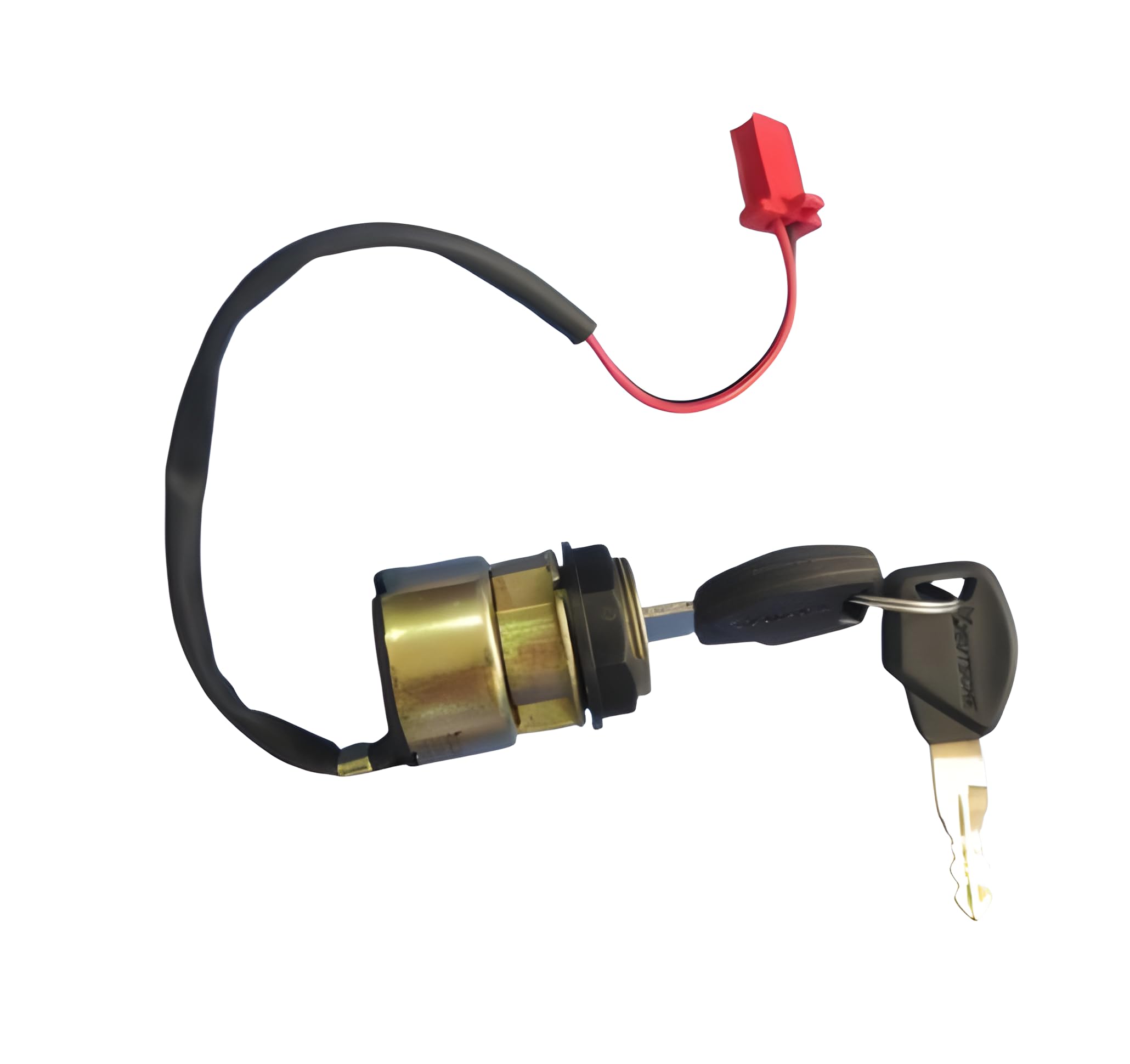 EV Scooty Ignition Switch Lock with 2 Keys, Wired Connector | Brass Body, 2-Wire Lead, Includes 2 Keys, Easy Installation, Bike Replacement Part-image-33