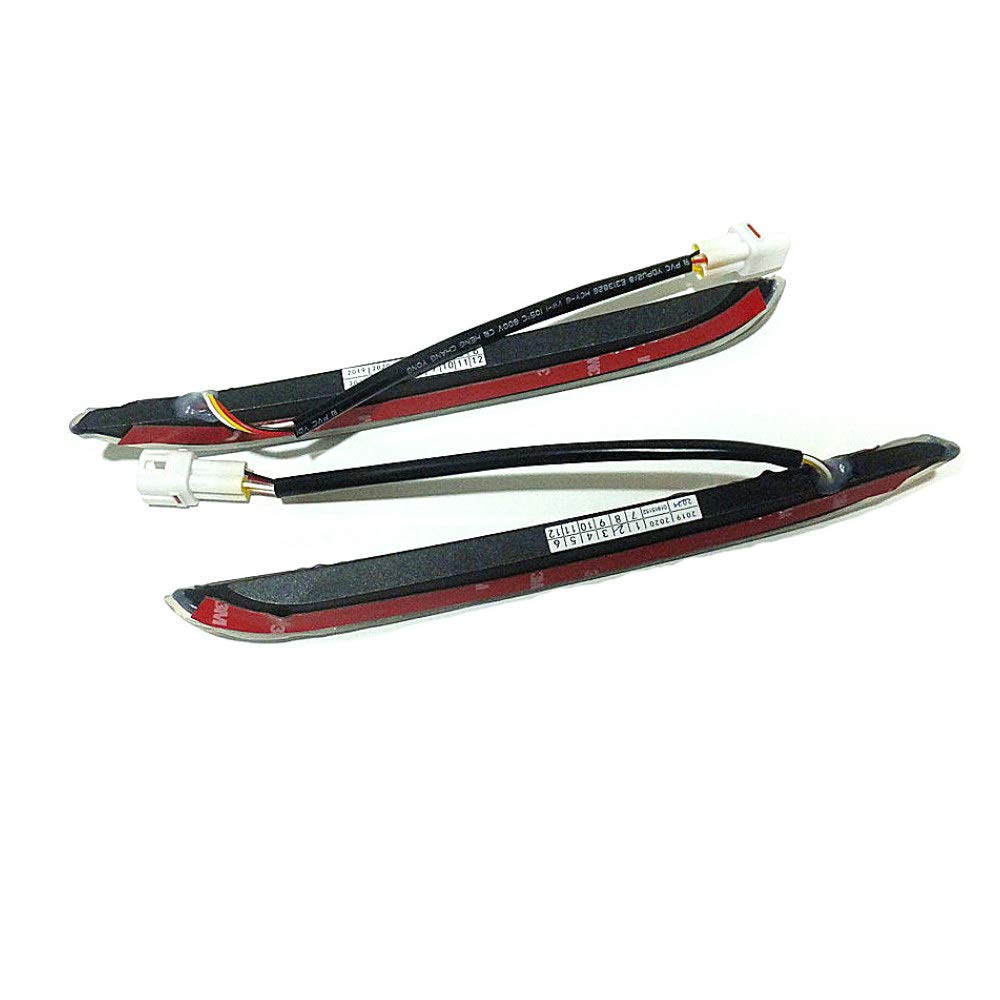 Luz diurna LED DRL para K2 Rio 2011-2014, LED 6000K blanco parachoques delantero DRL + luz amarilla de señales de giro