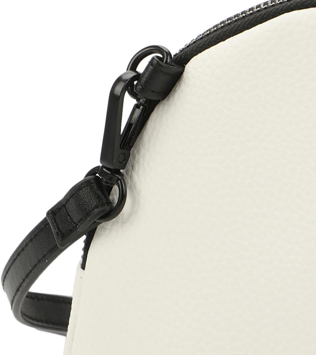 Nightmare Before Christmas Jack Skellington Character Head White 7.75" Dome Crossbody Bag