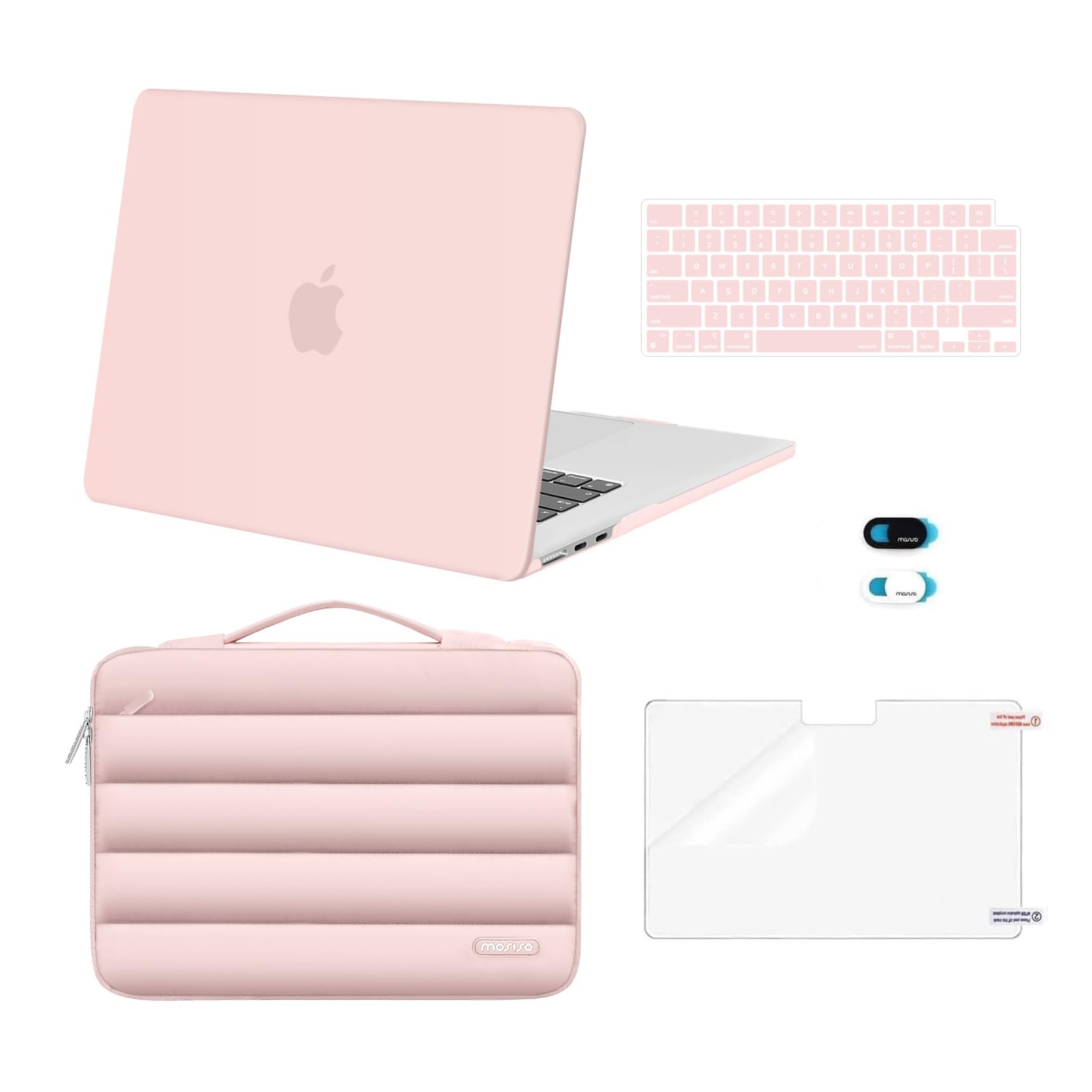 MOSISO Compatible with MacBook Air 15 inch Case M5 2026 M4 M3 M2 2025-2023