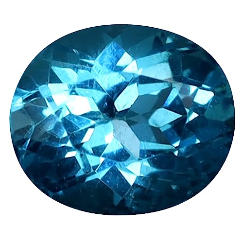 Apatite bleue naturelle ovale cadeau mémorable pour amateurs de gemmes