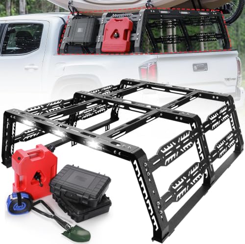 Image of 22.5 inch Truck Bed Rack with Off-Road Travel Kit for Full Size Trucks