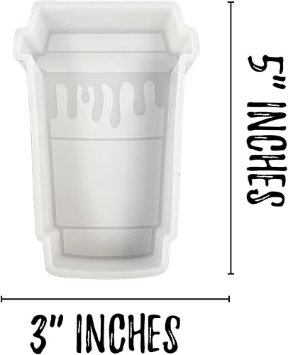 Miniatura 3 de Taza de goteo de café molde fresco con logotipo de estrella de café molde con funda de 3 x 5 x 1 pulgadas para perlas de aroma perfumadas vela