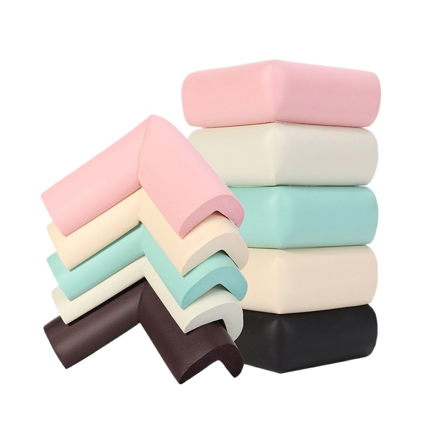 Protectores de Esquinas para mesas, Seguridad Infantil, 8 Unidades, 55 x 55 mm, Protectores de Escritorio Suaves.