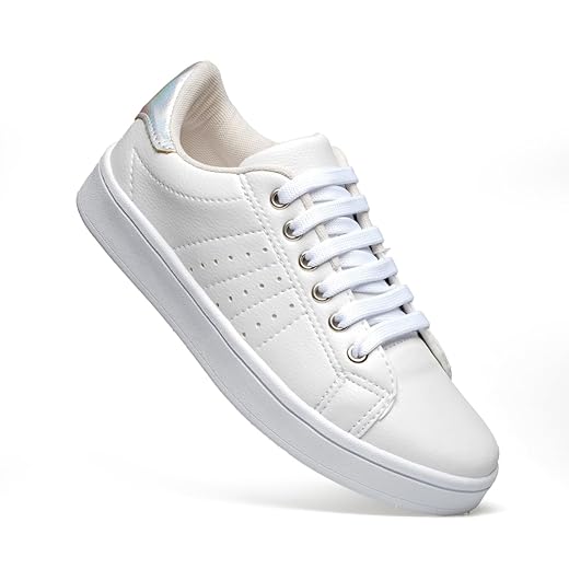 Tênis Branco Feminino Casual Para Dia a Dia Confortável Leve Macio