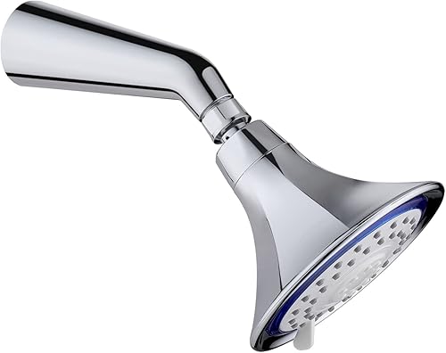 Cabezales de ducha fijos de alta presión, moderno y ajustable, cromado de 5 pulgadas, ABS de 5 pulgadas, cabezal de ducha superior para baño, 5