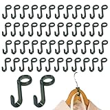 Accessoire de dressing polyvalent : Ces attaches pour porte-vêtements permettent un rangement vestimentaire en plusieurs niveaux. Elles organisent ment pantalons et jupes tout en maximisant l'espace dans votre placard pour une apparence soignée.