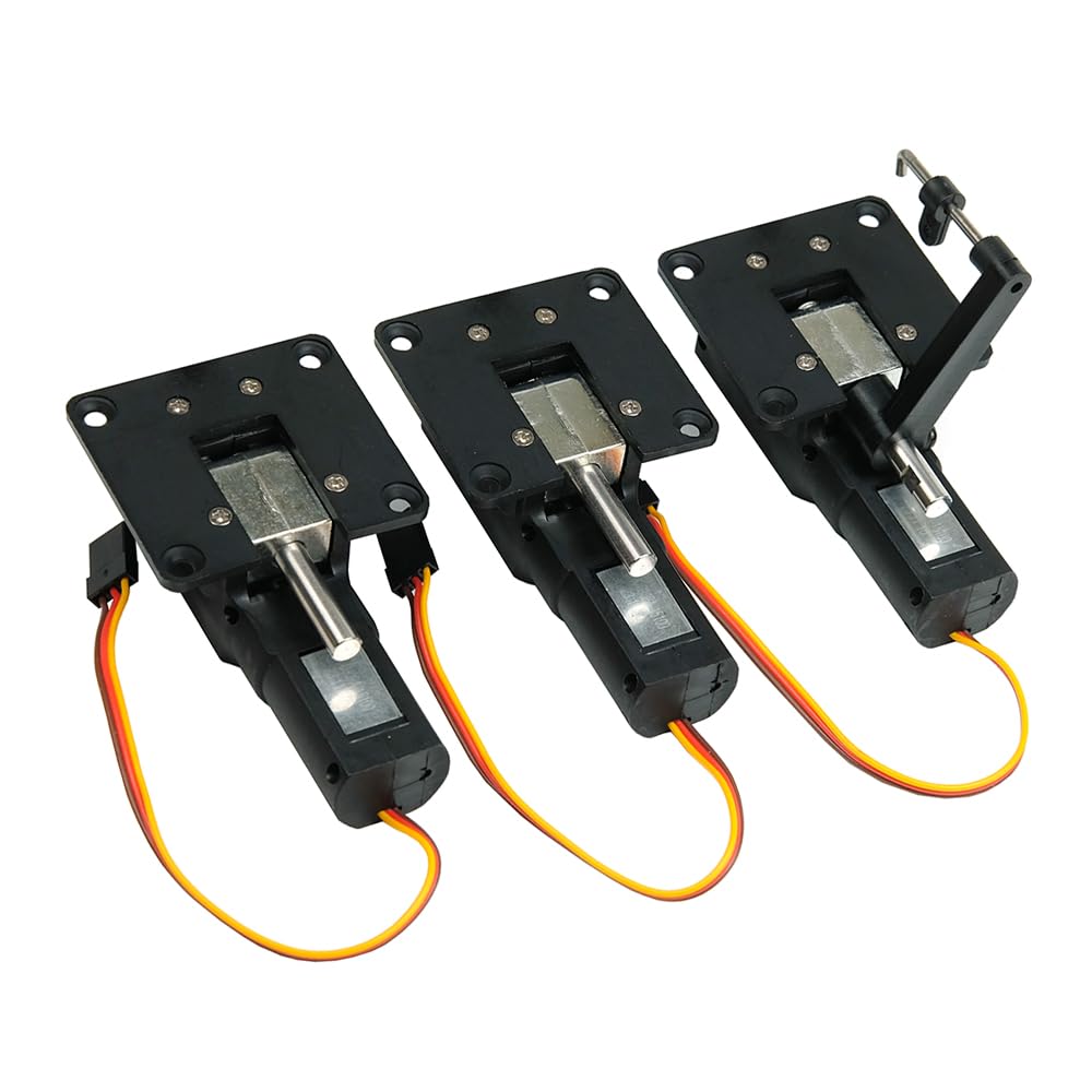 Retracción sin servo con bloque de Metal tren de aterrizaje retráctil eléctrico retracción de nariz 15091M for RC Fix Wing Airpalne(2 X Main)