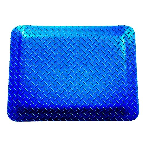 Tapis conducteur antifatigue en éponge souple bleu 60x100x2 cm