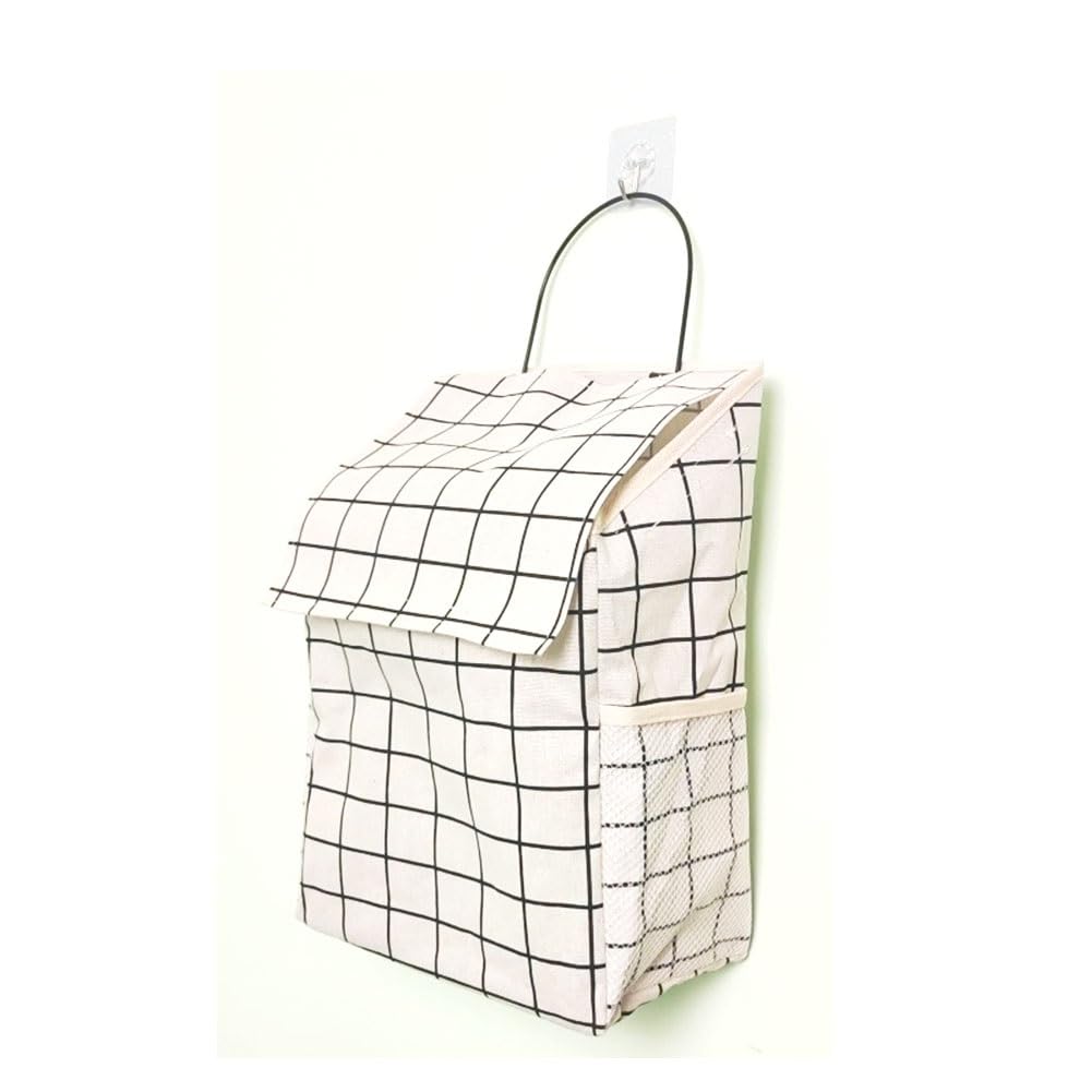Sac de Rangement Suspendu，Organisateur de Chevet for Le lit，Organisateur Suspendu Polyvalent for la Maison, Le Bureau, l'école et Le dortoir(Black,L)