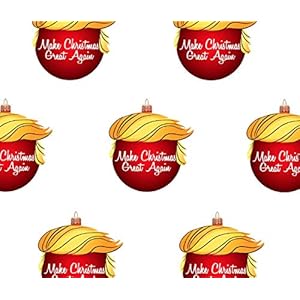 2-Pack of Gift Wrap: Trump Hair, Make Christmas Great Again Wrapping Paper (Funny MAGA Donald 28 x 30 inch times 2 Sheets)