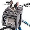 Ownpets-Dog-Bike-Basket-Bag-Pet-Carrier-Dog-Car-Seat-with-Safety-Rope-Adjustable-Shoulder-Strap-Portable-Breathable-Bicycle-Basket-Bag-for-Dogs-and-Cats Breathable Bicycle Basket Bag for Dogs