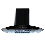 Elica 90cm 1600 m3/hr Filterless Autoclean Kitchen Chimney with 15 Years Motor & 5 Years Comprehensive Warranty | WD TFL HAC 90 MS NERO | Black | Touch + Motion Sensor Control | Free Installation Kit 90 cm