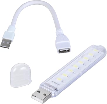 USB LED lighting with 8 bright LEDs and flexible extension for multiple purposes in the bedroom USB light for camping fishing dorm