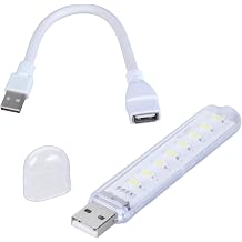USB LED lighting with 8 bright LEDs and flexible extension for multiple purposes in the bedroom USB light for camping fishing dorm