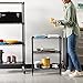 Amazon Basics 3-Shelf Adjustable Heavy Duty Steel Wire Rack Storage Shelving Organizer for Kitchen, Garage, 23.2