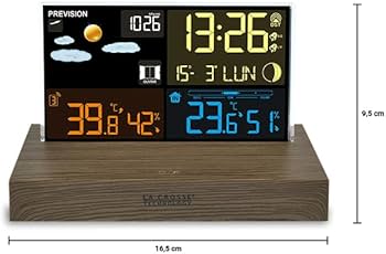La Crosse Technology - WS6206 weerstation kleurrijk met modern design – hout