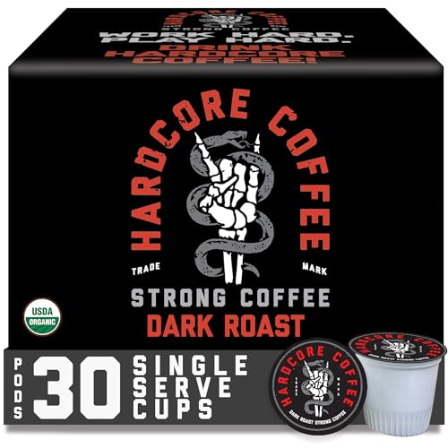 Hardcore Coffee Single Serve Coffee Pods for Keurig K Cup