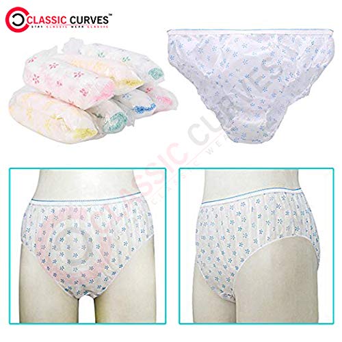 Classic Curves Women's Disposable Panties Ideal For Travelling Spa Body Massage Surgeries