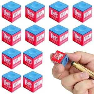 12 Stück Billard Kreide,Billardkreide,Billiard Kreide,Billiard Zubehoer, Kreide Fuer Billardqueues,Blau,Rutschfeste Und Langlebige Kreide, Einfache Lagerung,Für Amateure Und Profis,Blau