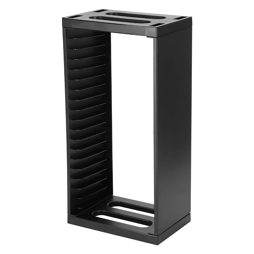 Torre di Stoccaggio per Dischi di Gioco, 19221 Scaffale per CD Scaffale per CD Scaffale a Doppio Strato Organizzatore di Supporto Supporto per Disco di Gioco Universale