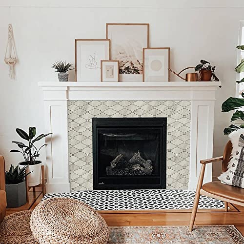 Stickgoo 10 Sheets Peel And Stick Backsplash, Beige Marble Look Stick On Mosaic Tiles, Matte Pvc Mixed Metal Gold Self Adhesive Tiles For Kitchen thumb #6