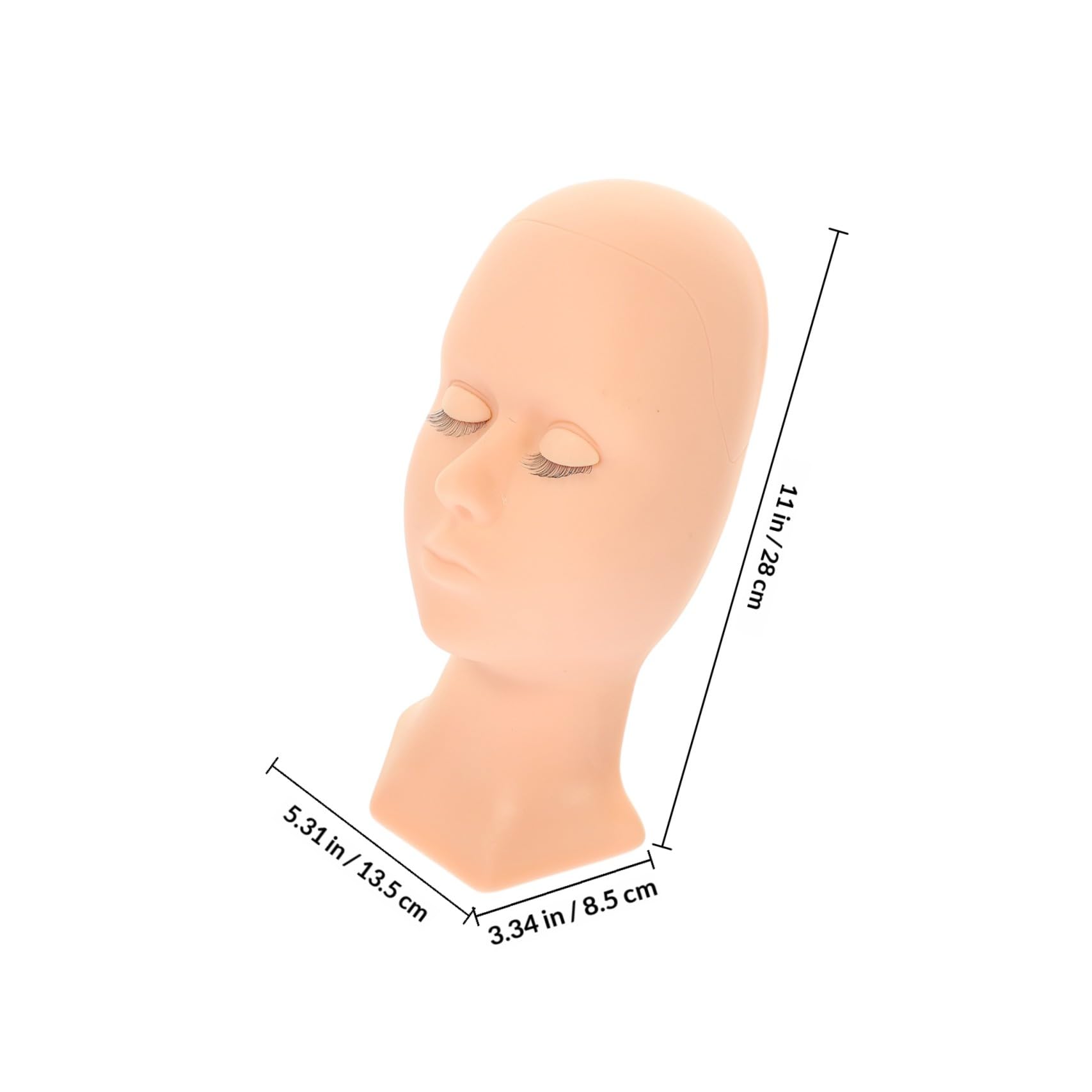Mannequinkopf Silikon mit Abnehmbarem Augenlid für Make Up