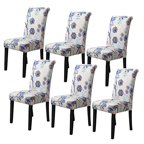 Flash Deals - 70% OFF Howhic Chair Covers for Dining Room with Printed Patterns, Easy Slip-on Stretchy Dining Room Chair Covers Set of 6, Washable Dining Chair Covers, Great Decor for Home Party Banquet (6pcs) Flash Deals - 70% OFF Howhic Chair Covers for Dining Room with Printed Patterns, Easy Slip-on Stretchy Dining Room Chair Covers Set of 6, Washable Dining Chair Covers, Great Decor for Home Party Banquet (6pcs)