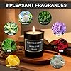 Bougies Parfumées Cadeau pour Femme, Lot de 8 Bougies D'Aromathérapie en Cire de Soja Parfumée Naturelle Jusqu'à 120 Heures de Combustion Cadeau pour Mariage Anniversaire Maman Fête des Mères