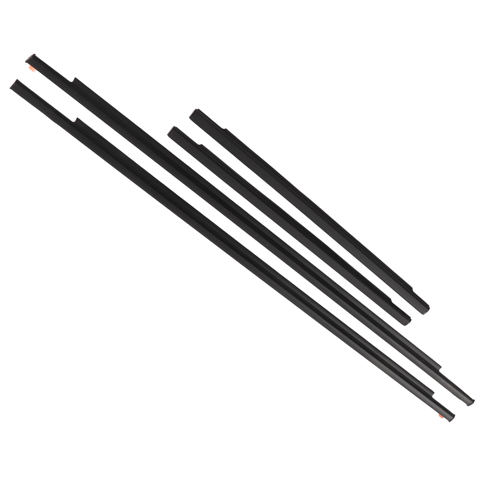 Elastyczne 4 szt. Listwy Okienne Drzwi Łatwa Instalacja dla FJ Cruiser 2007-2014 Metal + ABS + Guma