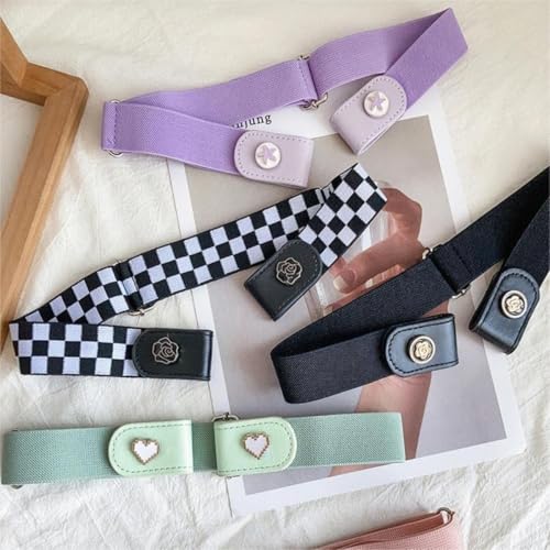No Buckle Elastic Stretch Belt for Women - Adjustable Invisible Waist Belt with No Bulge Design for Jeans, Pants3