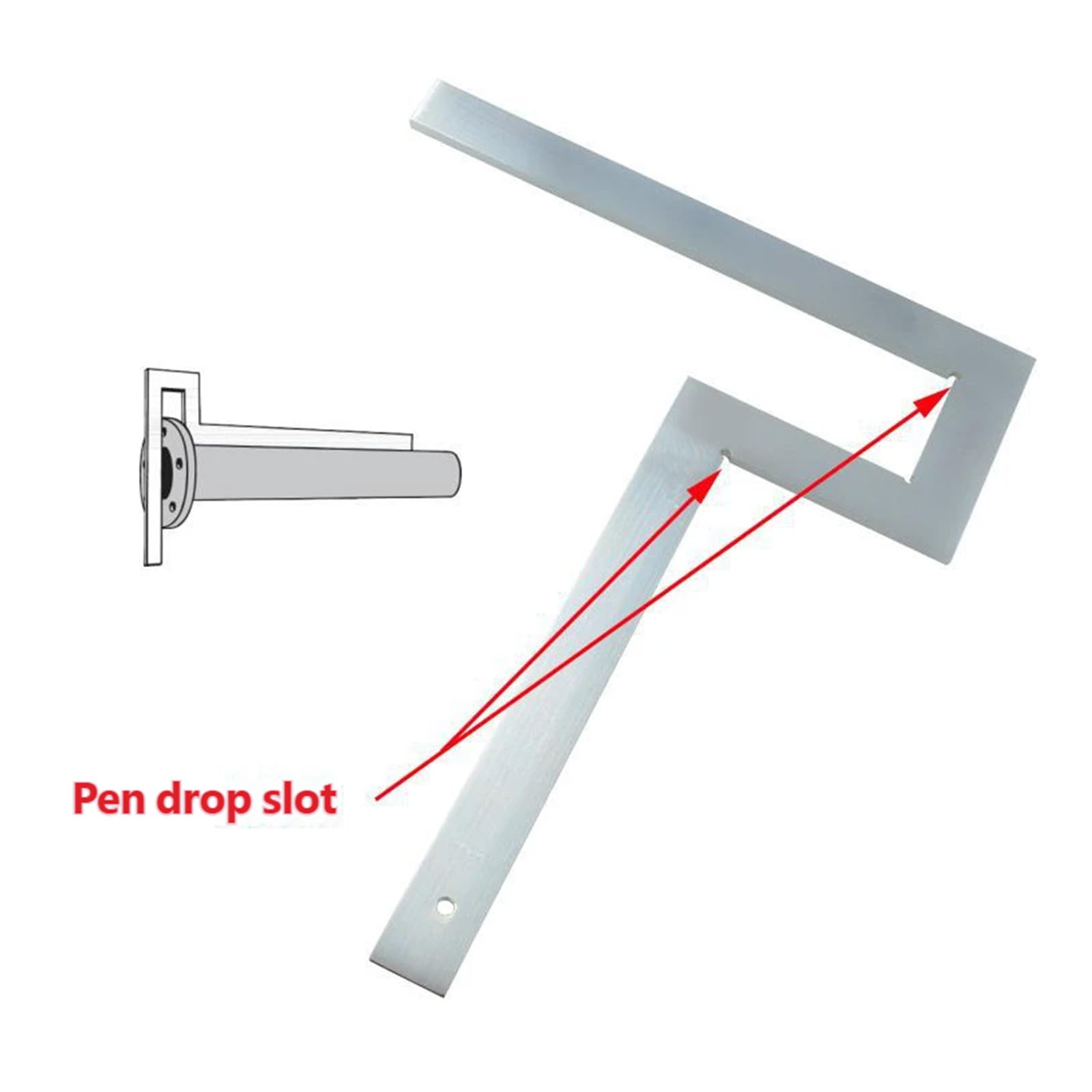 Strumento di misurazione per angoli di flangia 30 x 30/40 x 40 cm, per saldatura e raccordo per tubi con rivestimento, angoli flangiati professionali, struttura in metallo, strumento quadrato