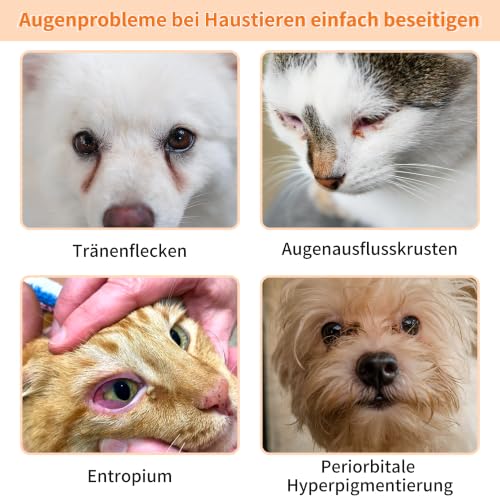 GJYC PET Tränenfleckenentferner-Balsam für Haustiere – 1 oz (30 g) Natürliche, pflanzliche Augenpflege für Hunde und Katzen – reinigt sanft und stellt die strahlenden Augen Wieder her