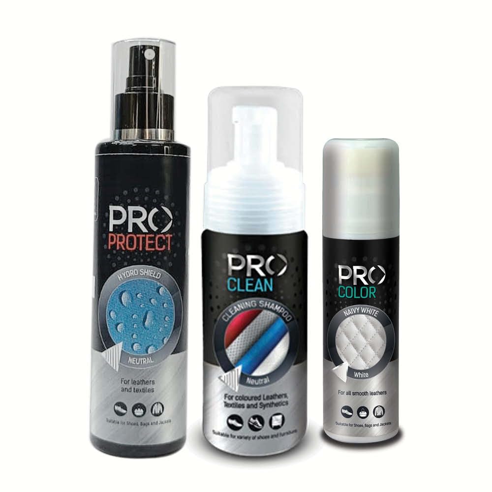 PRO Sports Shoe Sneaker Cleaner Combo | Sneaker Cleaning Shampoo 150ML | Waterproof Spray 180ML | White Liquid Cream 75ML | Sneaker Cleaners | Shoe Cleaning Kit (B09X5DH58Z) Amazon Price History, Amazon Price Tracker