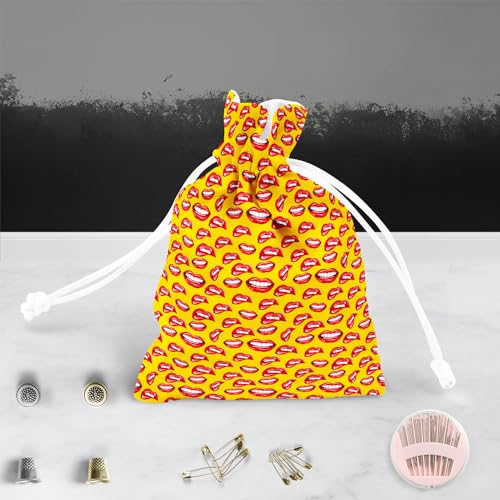 Image of ArtzFolio Lips D2 | Pouch Wrist Potli Bag | Bag for Weddings & Casual Parties