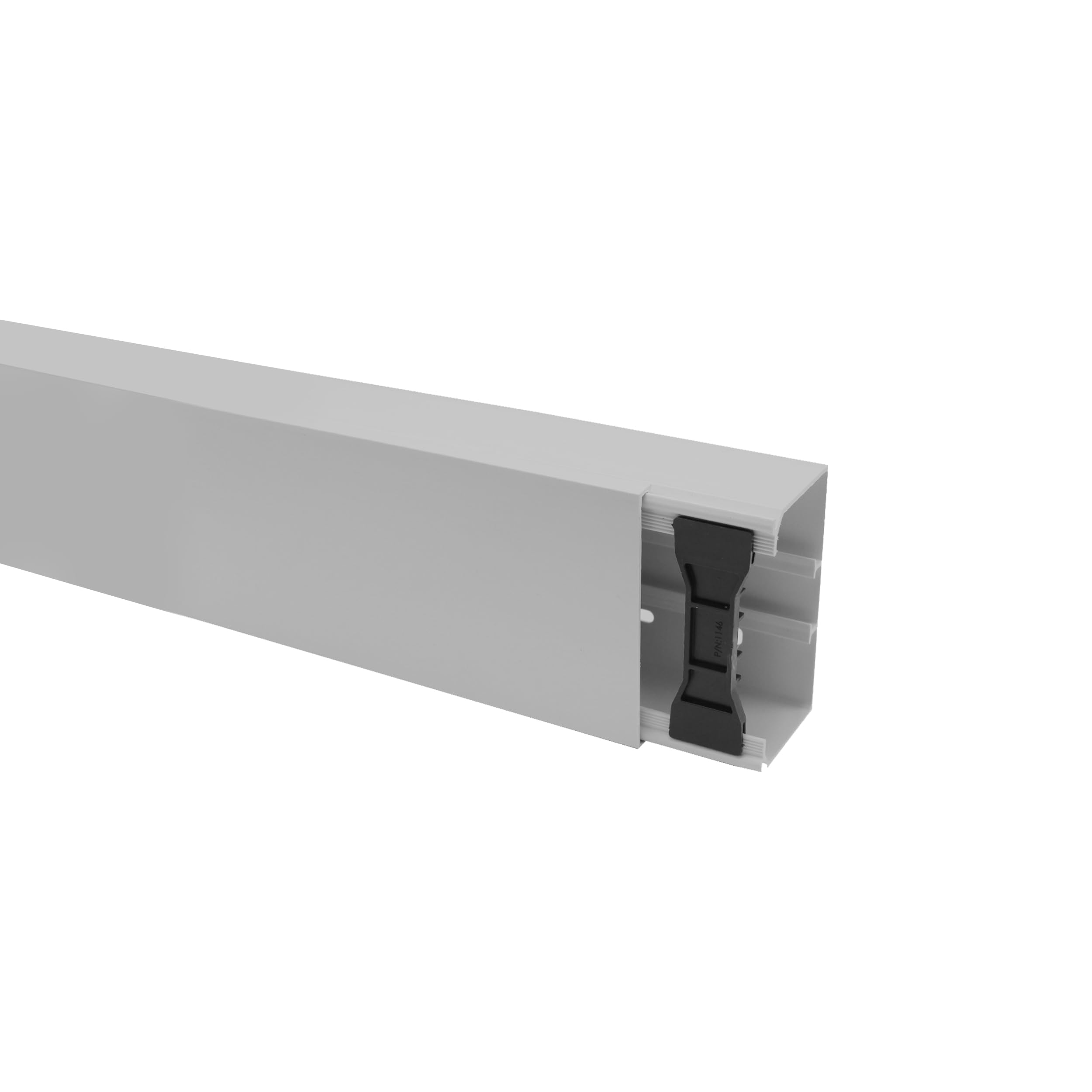10m KOMIB Kabelkanal/Kabelkanäle/Kabelführung - Verschiedene Größen und Farben - Schraubbar - 5 x 2m Stangen - (Grau - Steingrau, 110 x 60 mm)