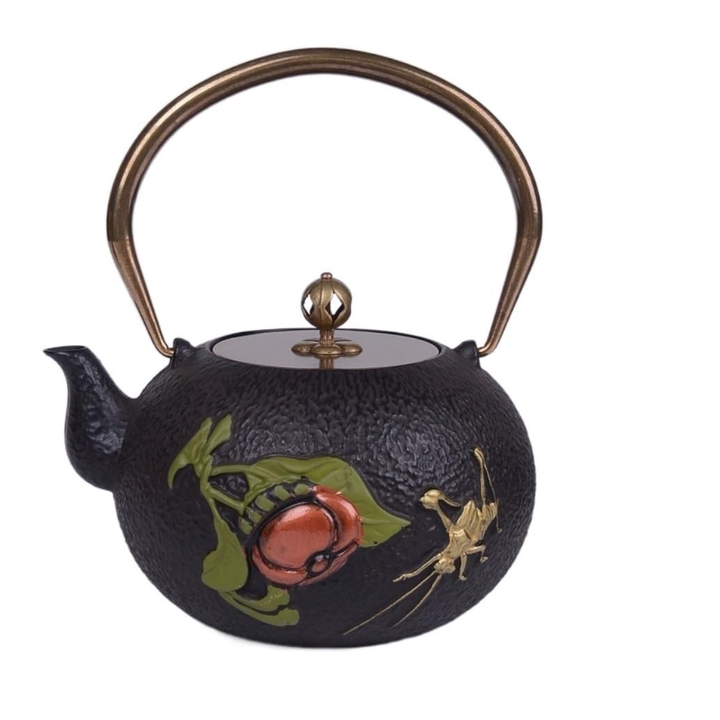 Théière en fonte japonaise 1.4L bouilloire cuisinière thé vrac
