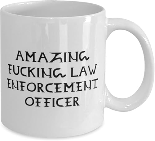 Miniatura 2 de Funny Law enforcement officer Gifts, Amazing Fucking Law, Motivational Birthday 11oz 15oz Mug For Men Women From Friends, Gifts for police officers,