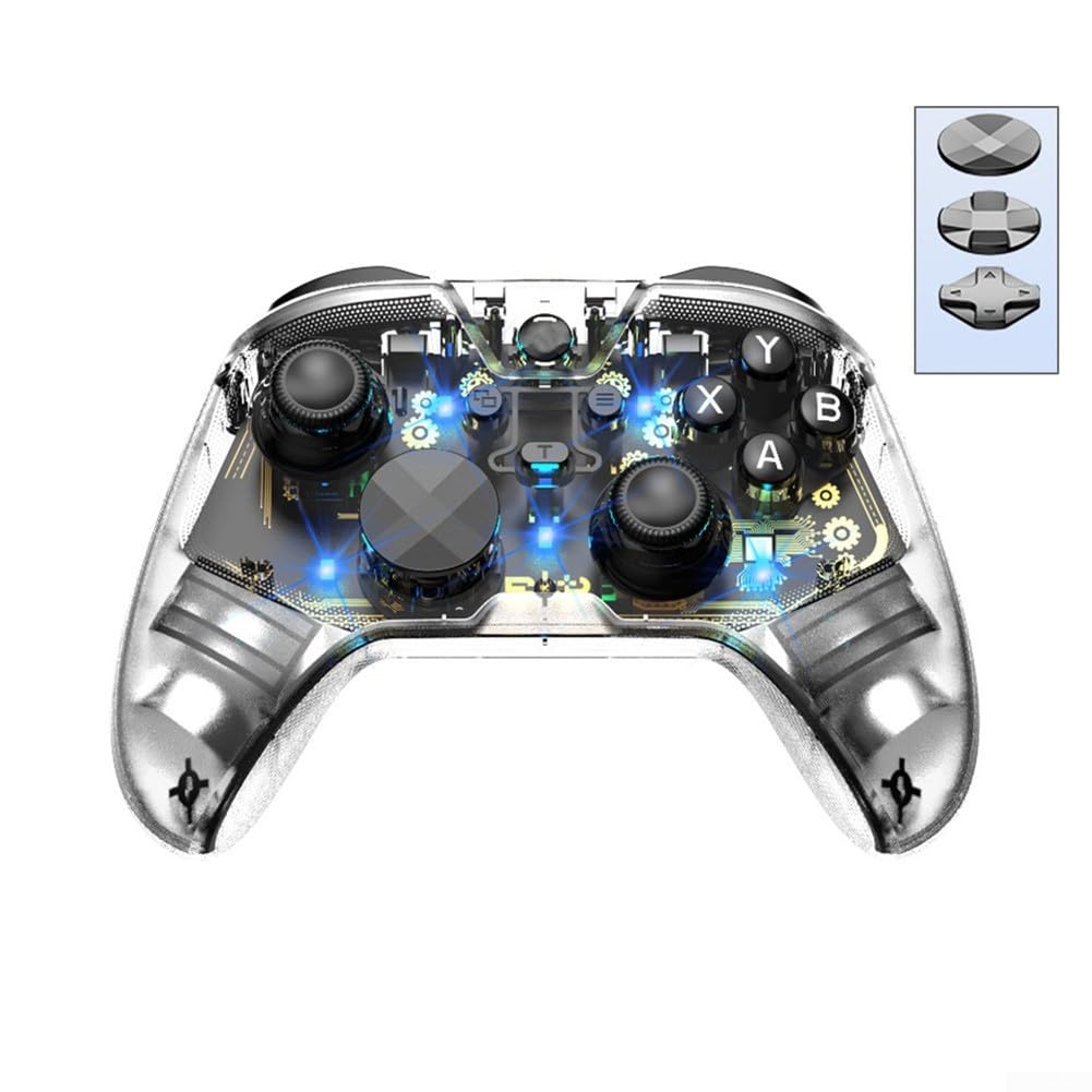 Controlador de juego inalámbrico, joystick de fibra de carbono, efecto Hall, disparadores, controlador de juegos móvil para teléfonos inteligentes y tabletas