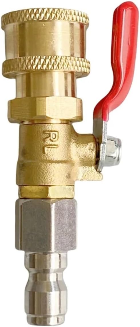 Car Wash Extension Wand Lance With Valve Switch On/Off High Pressure Sprayer 25 Degree Sector(Long U Shape)