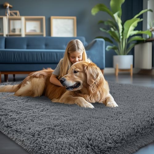 45% Off! Soft Fluffy Shag Rug 6x9 for Cozy Living Rooms - Image 4