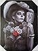DGA Day of the Dead Great Dame of Death Stretched Wood Frame Canvas Wall Art 12x16 Inches - Catrina