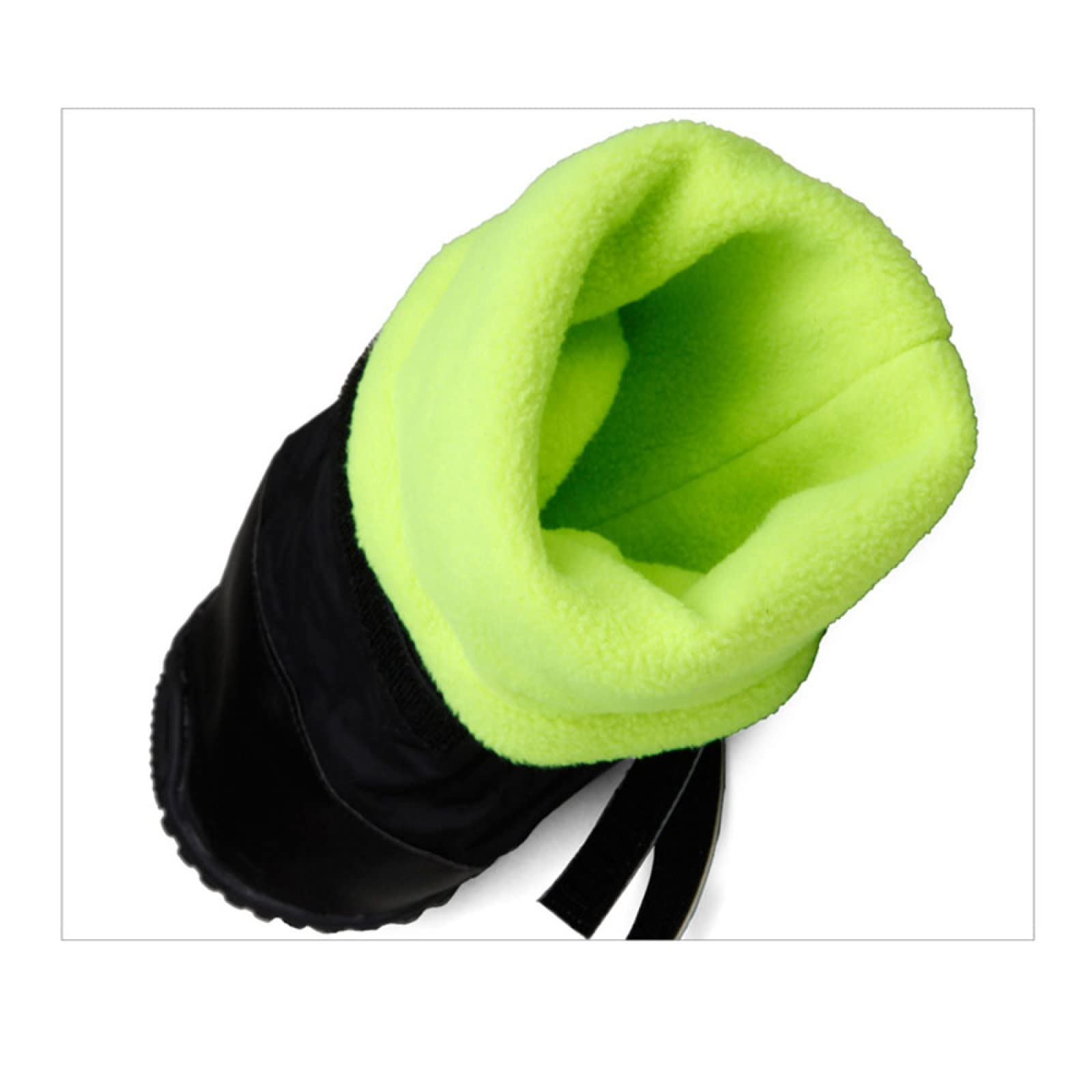 HIOD Duurzame waterdichte middelgrote grote hondenschoenen laarzen winter comfortabele verstelbare reflecterende antislip sneeuw rubber huisdier schoenen, zwart, 4